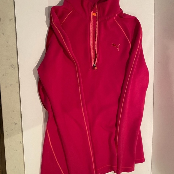 Puma Pink Zipper pullover Size XS - Picture 5 of 6